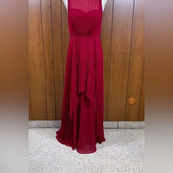 Badgley Mischka  Pleated Layered Gown size 10 - Picture 5 of 12